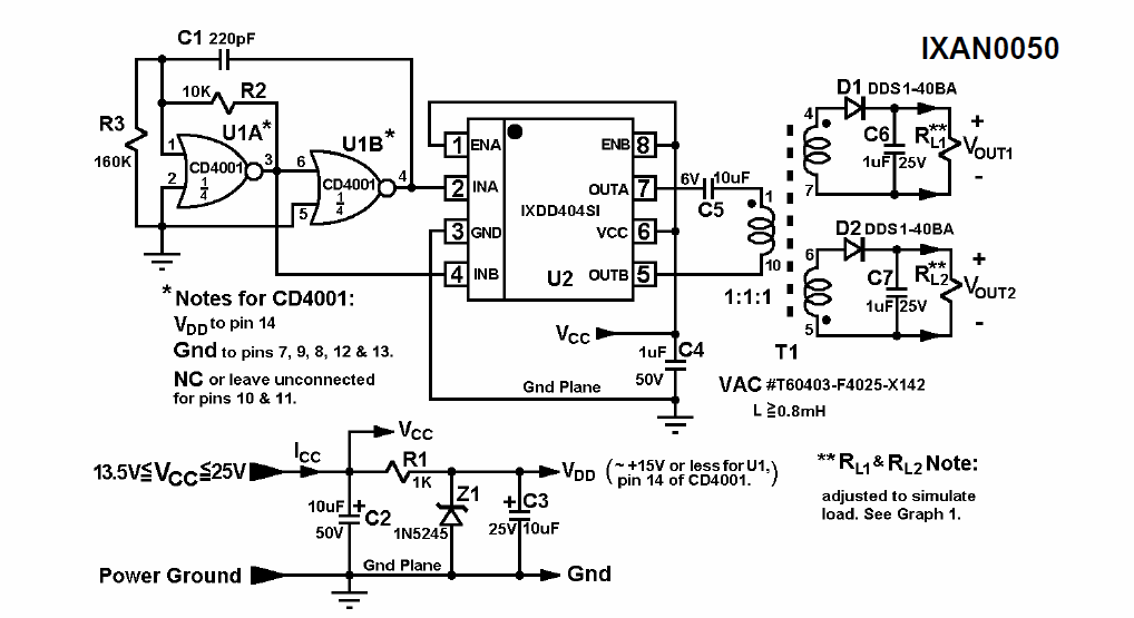Dual Isolated DC to DC Converter