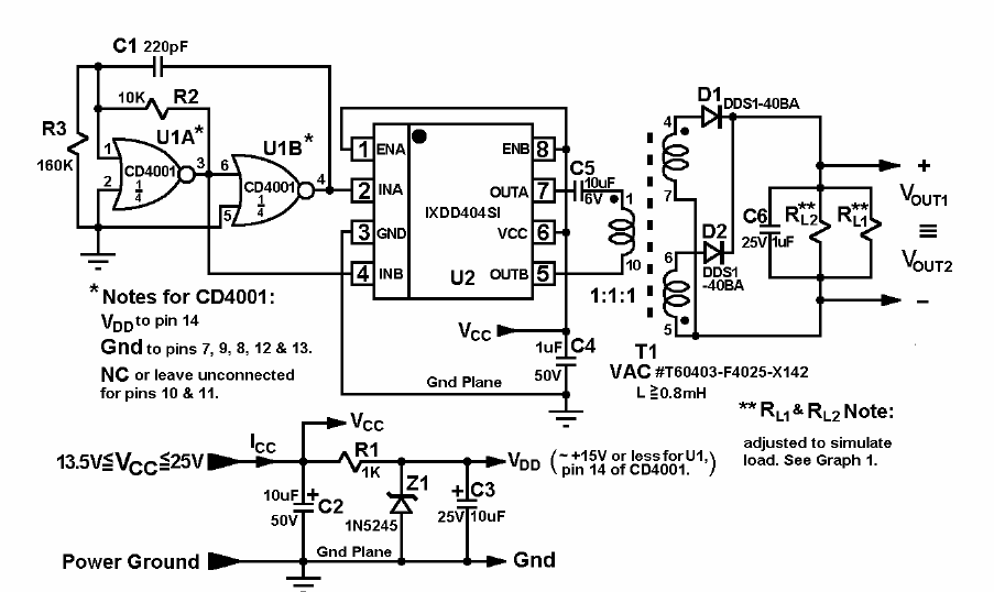 Single Isolated DC to DC Converter